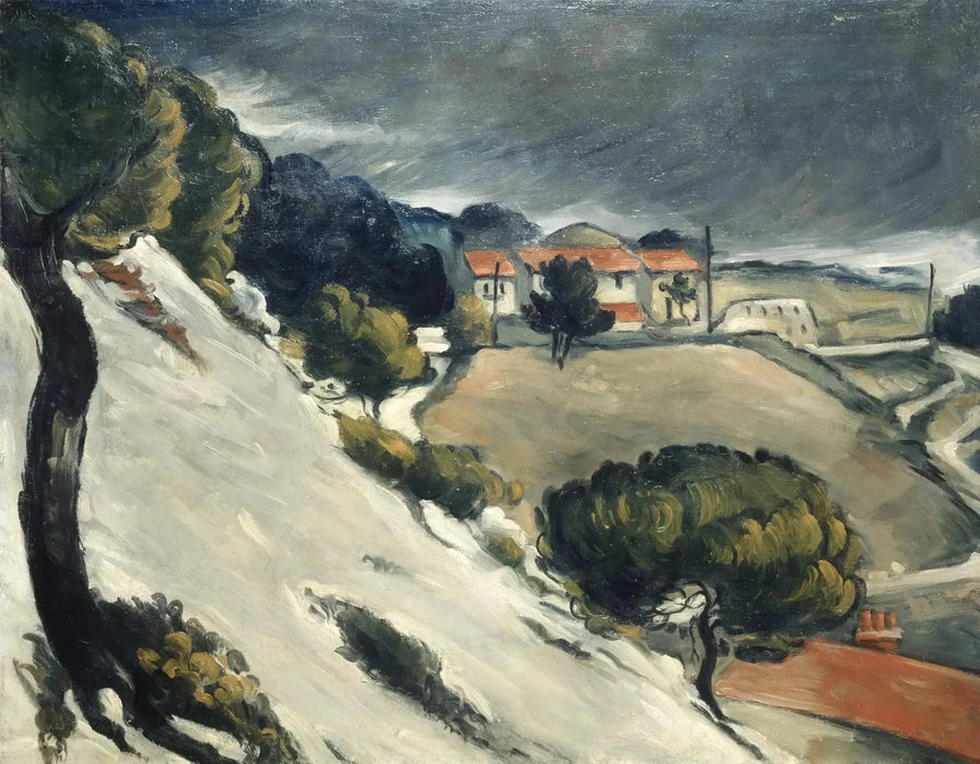Den smälta snön i L'Estaque - Paul Cézanne