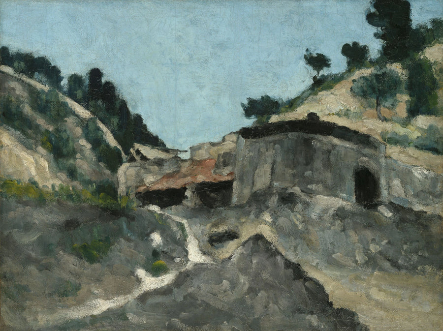 Landskap med vattenkvarn - Paul Cézanne