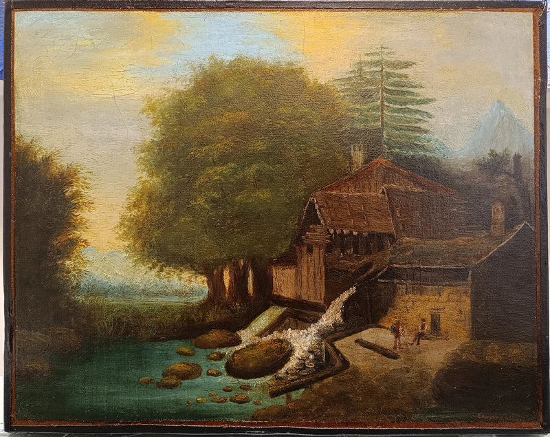 Landskap med kvarn - Paul Cézanne