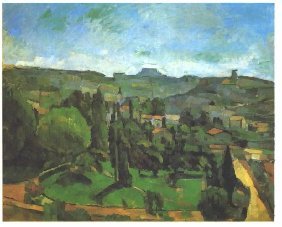 Kungens mortel, utsikt från Bellevue - Paul Cézanne