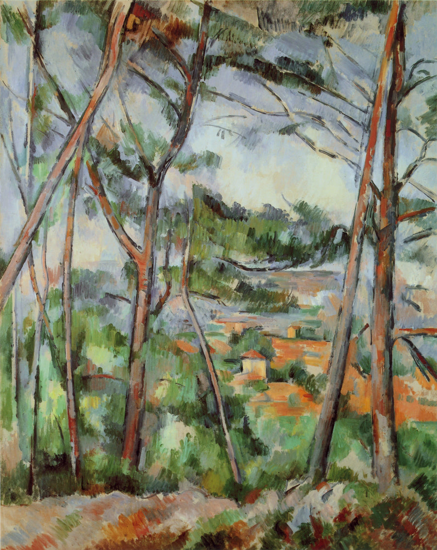 Landskap i närheten av Aix (Arc-slätten) - Paul Cézanne