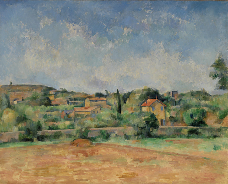 La Plaine de Bellevue, även kallad Les Terres Rouges - Paul Cézanne