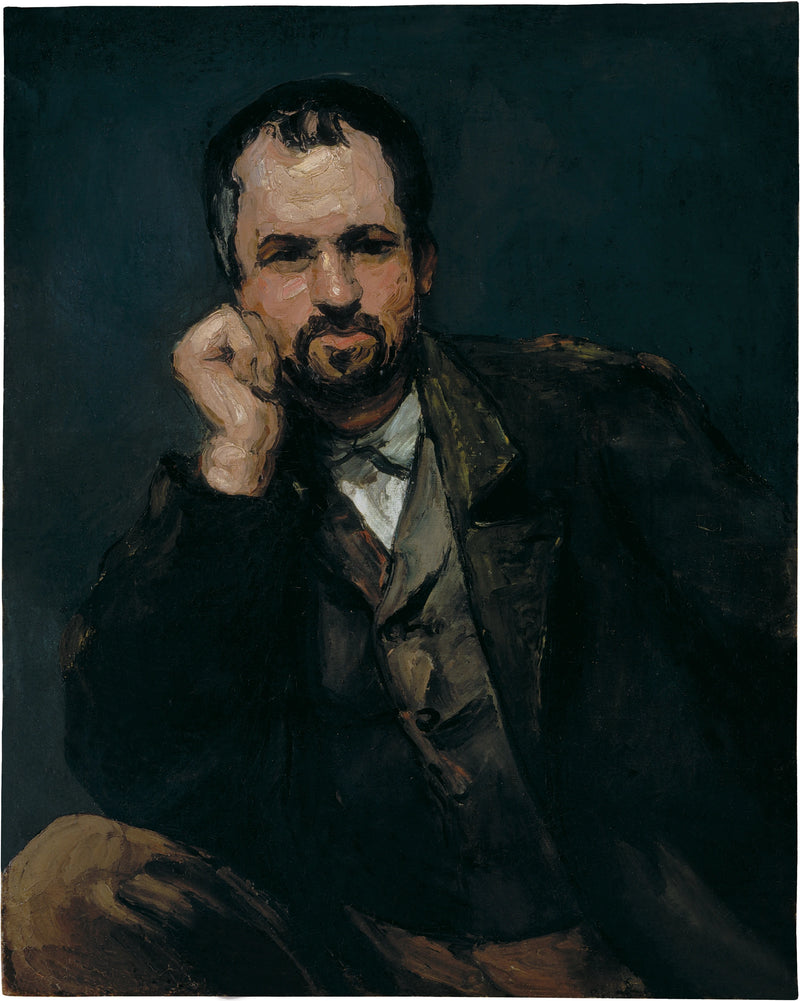 Porträtt av en man - Paul Cézanne