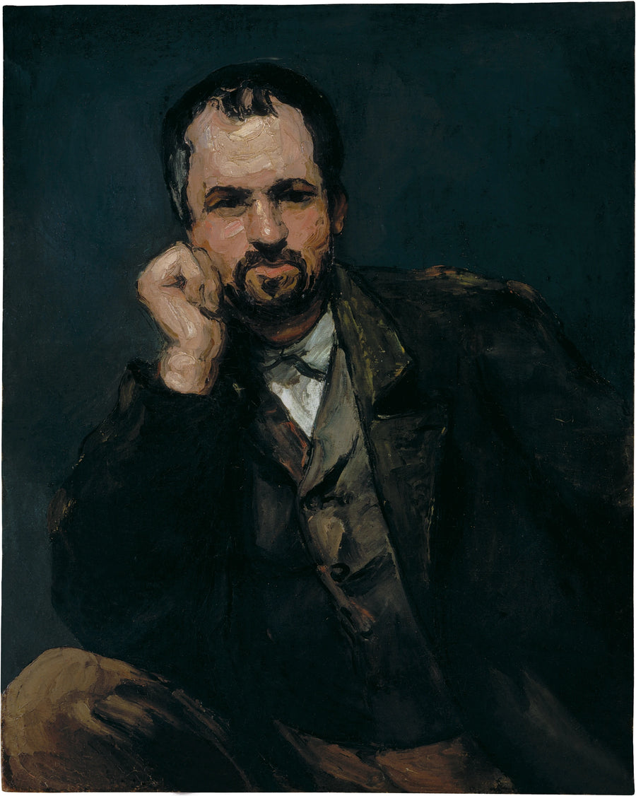 Porträtt av en man - Paul Cézanne