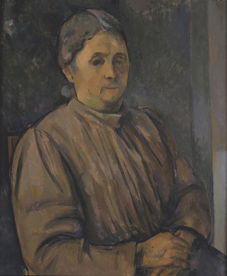 Porträtt av kvinna - Paul Cézanne