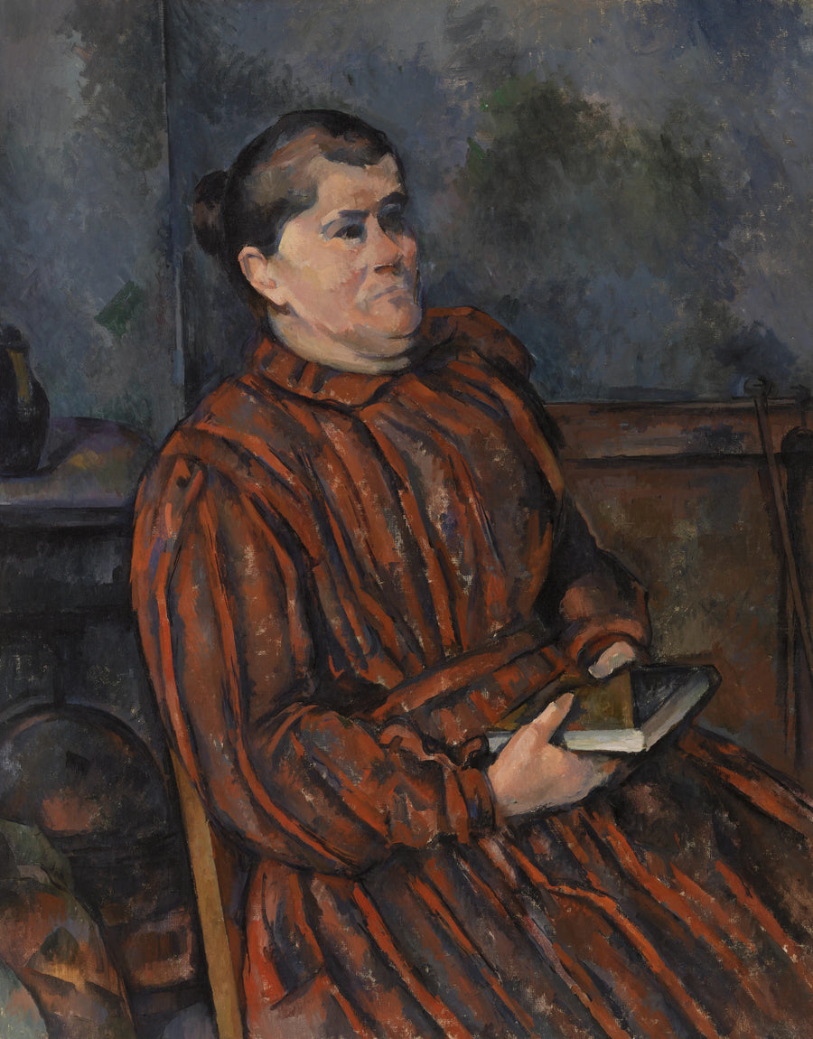 Porträtt av kvinna - Paul Cézanne