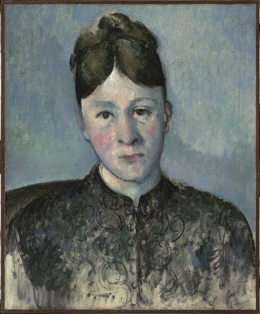 Porträtt av Madame Cézanne - Paul Cézanne