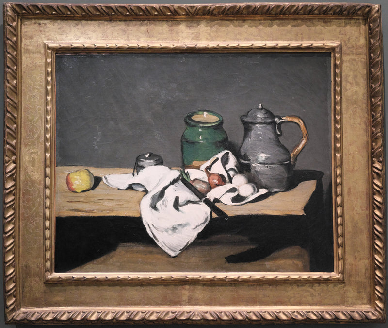 Grön kruka och tennkanna - Paul Cézanne