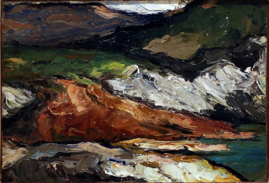 Stenar vid havet (l'Estaque?) - Paul Cézanne