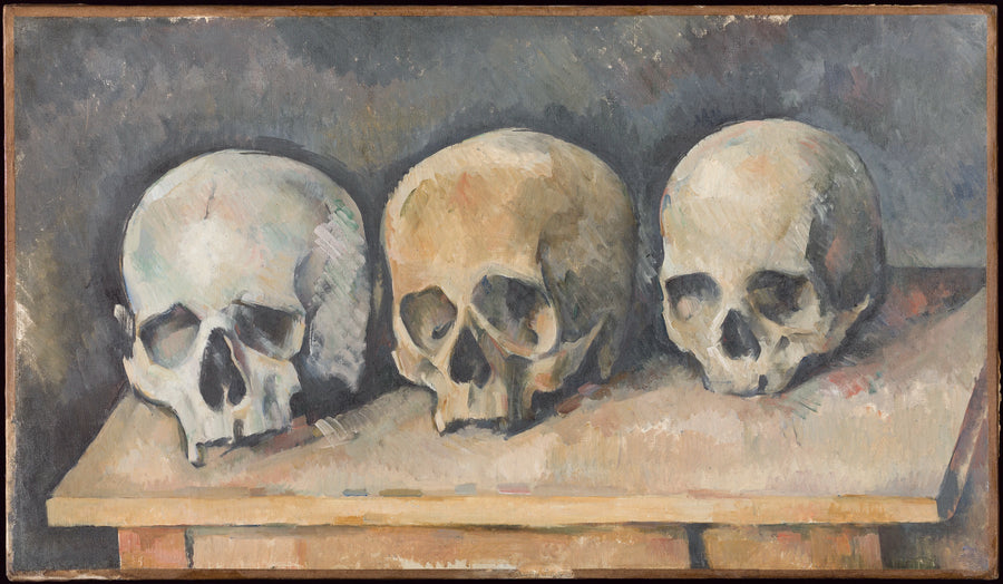 Tre skallar - Paul Cézanne