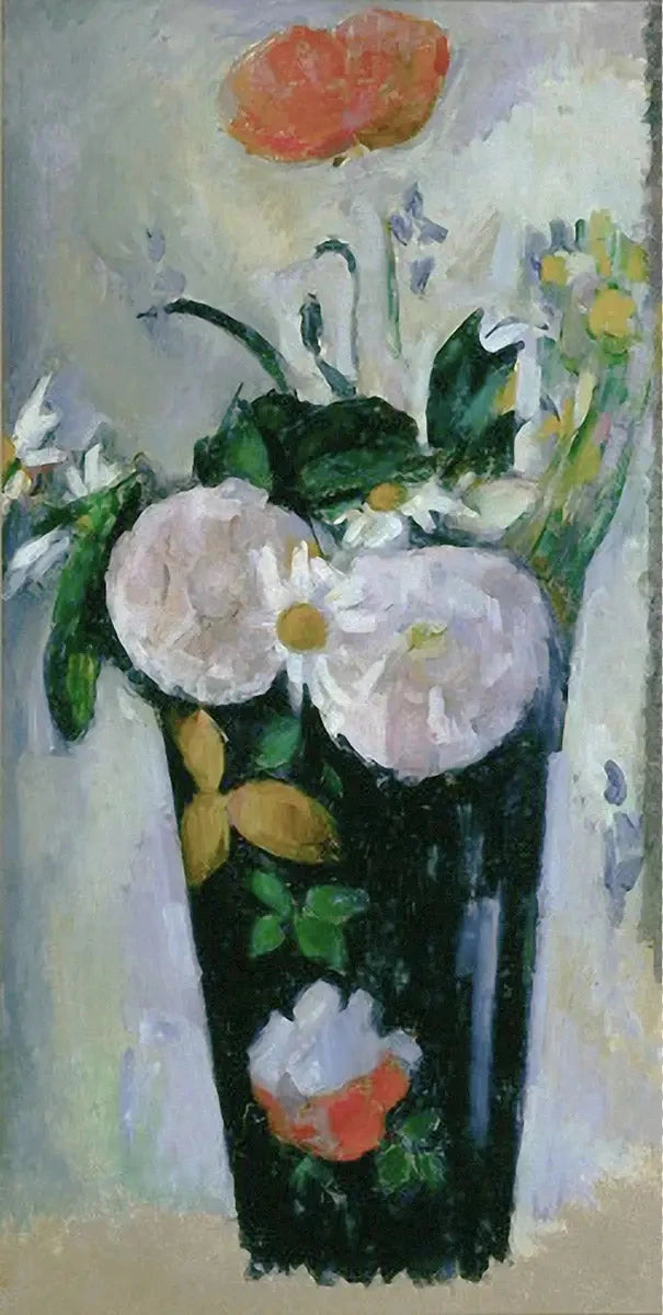 Den mörkblå vasen, III - Paul Cézanne