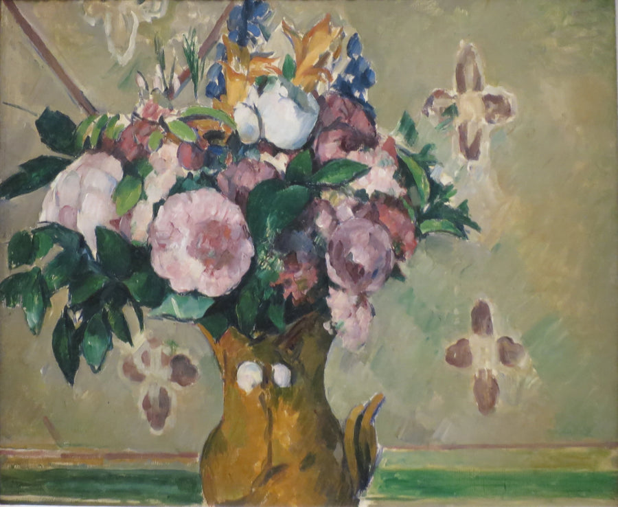 Blommor i en röd vas - Paul Cézanne