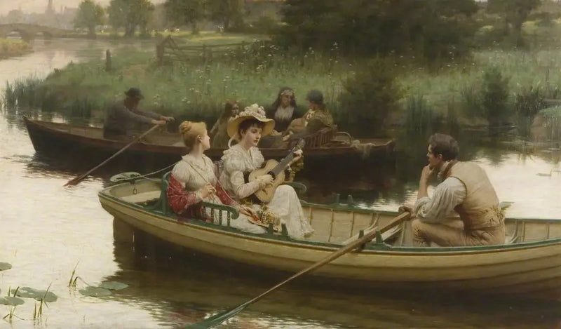Chagrin och sång - Edmund Blair Leighton