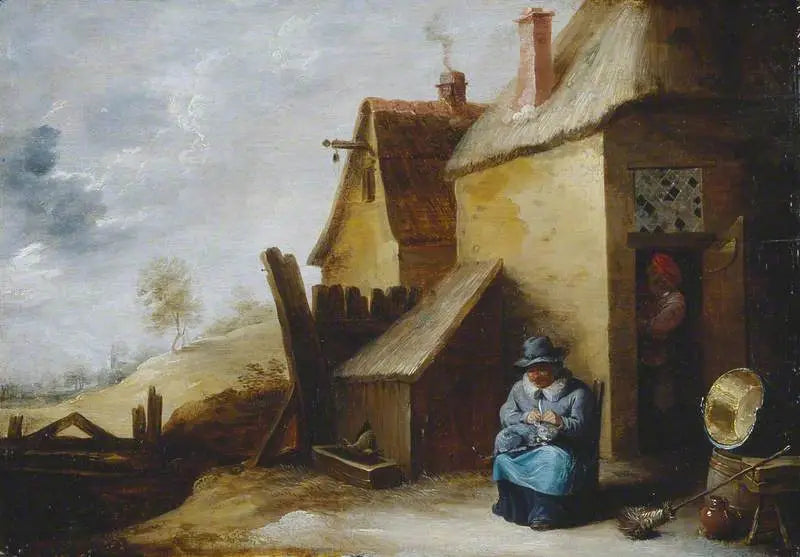 Chalet i ett landskap - David Teniers den yngre