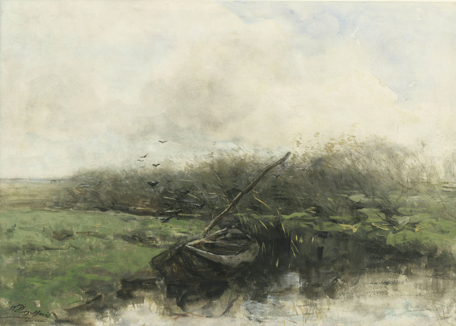 Chaloupe dans un fossé - Willem Maris