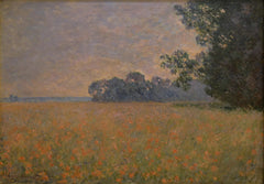 Vallmohavrefält W1258 - Claude Monet