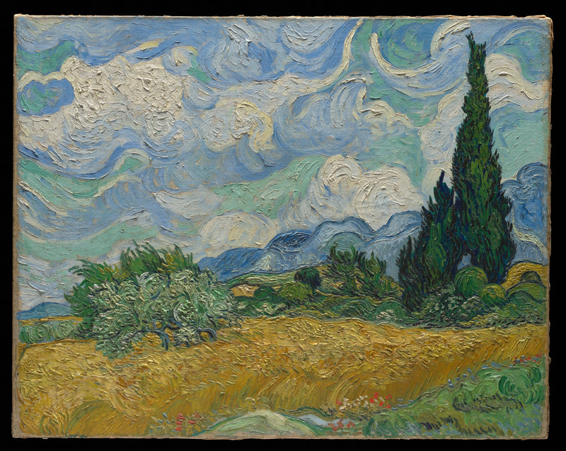 Cypresser vid gyllene vete - Vincent van Gogh
