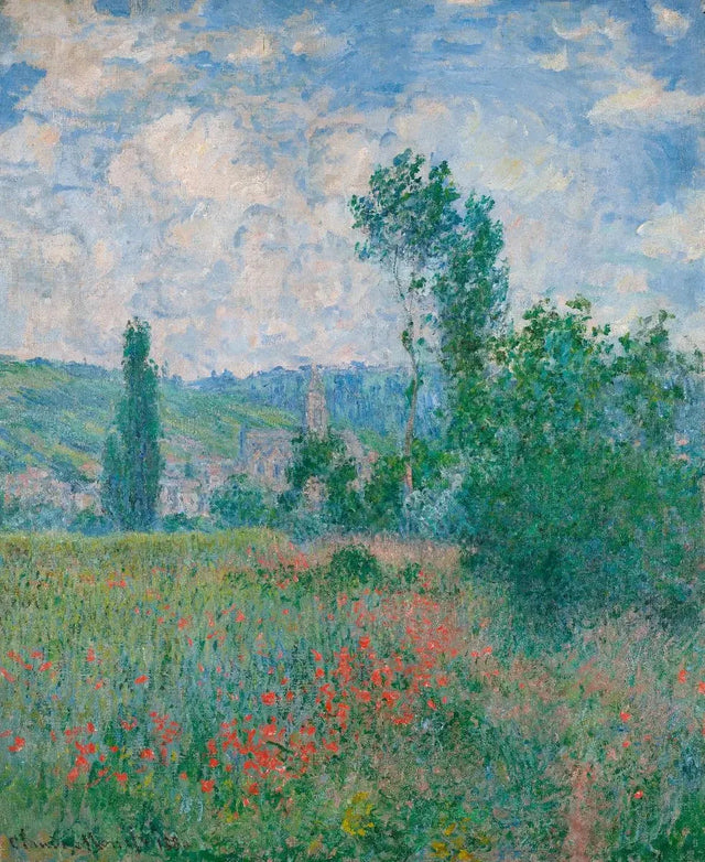 Vallmofält W593 - Claude Monet