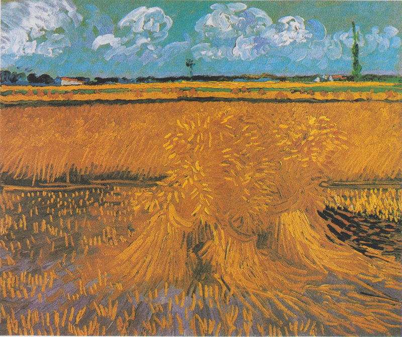 Veteåker med kärvar - Vincent van Gogh