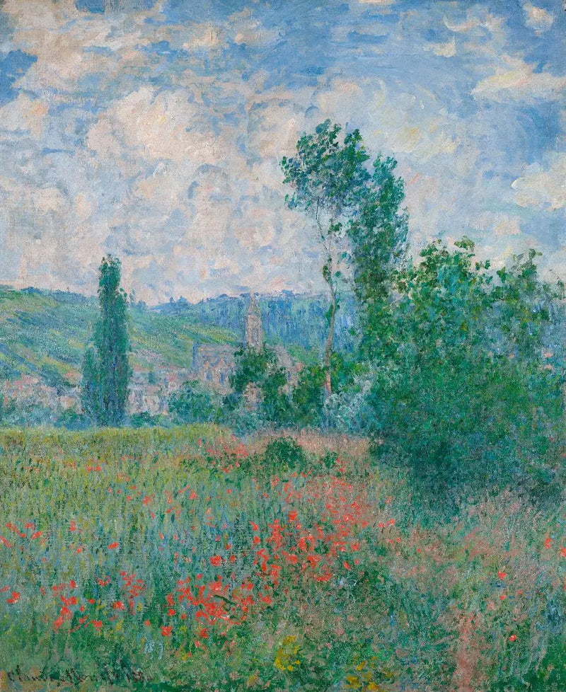 Fält av vallmo - Claude Monet