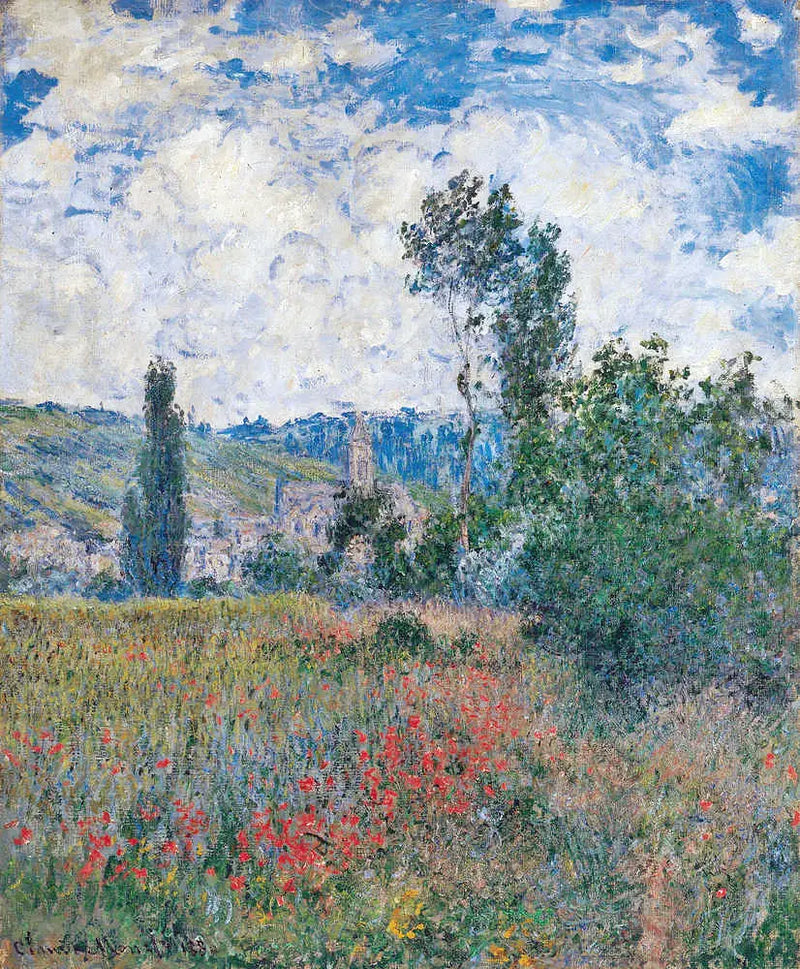 Fält av vallmo - Claude Monet