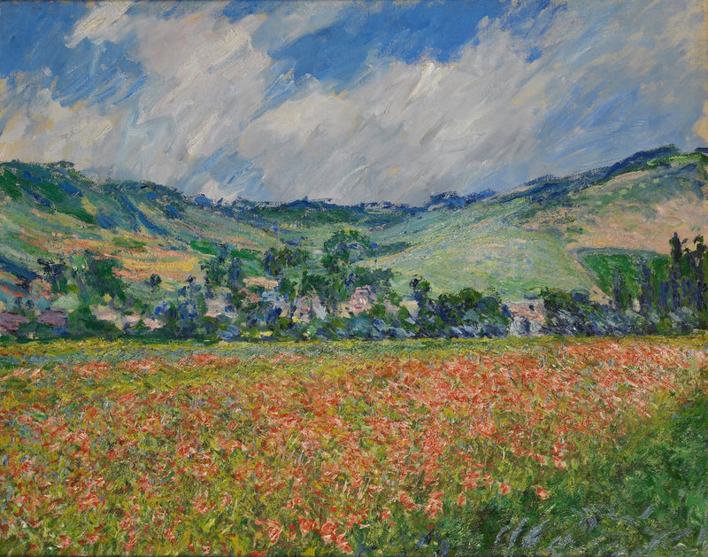 vallmofält. Området runt Giverny - Claude Monet
