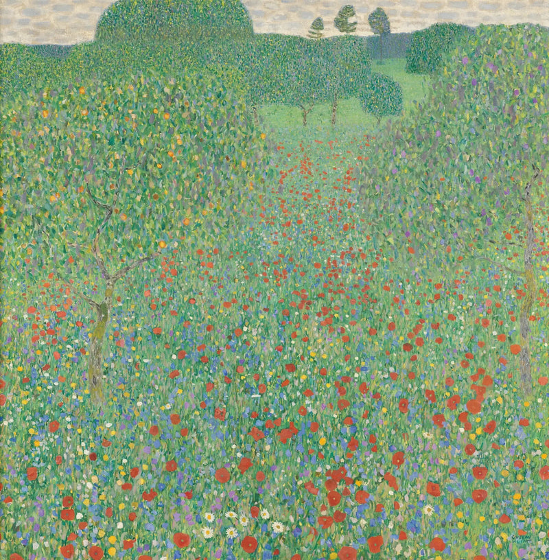 Vallfältsblommor - Gustav Klimt