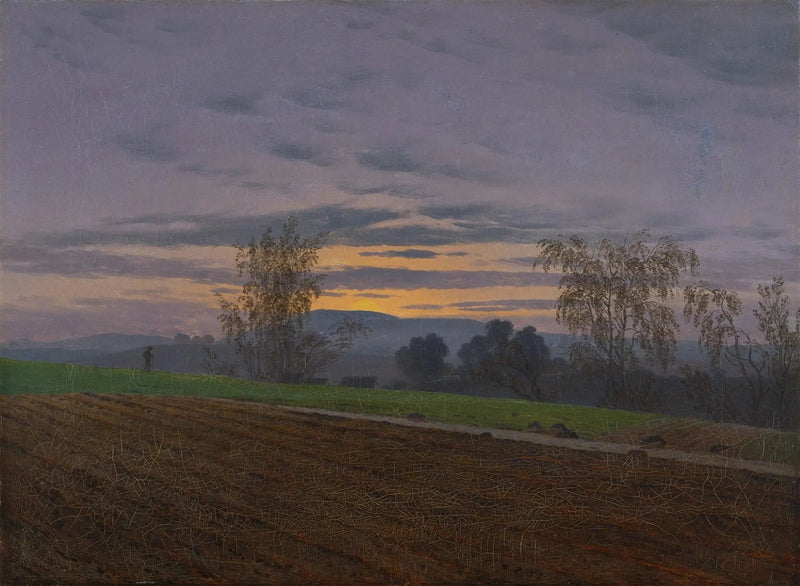 Bearbetad åker - Caspar David Friedrich