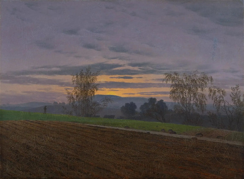 Bearbetad åker - Caspar David Friedrich