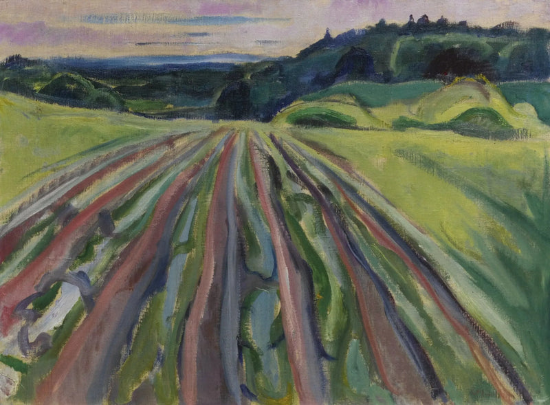 bearbetad åker - Edvard Munch
