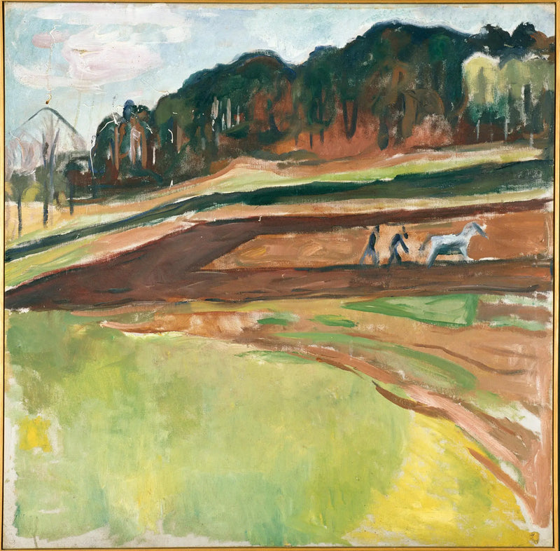bearbetad åker - Edvard Munch