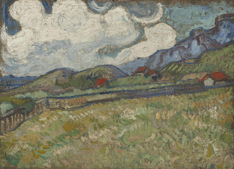 Vetefältet bakom sjukhuset Saint-Paul, Saint-Rémy - Vincent van Gogh