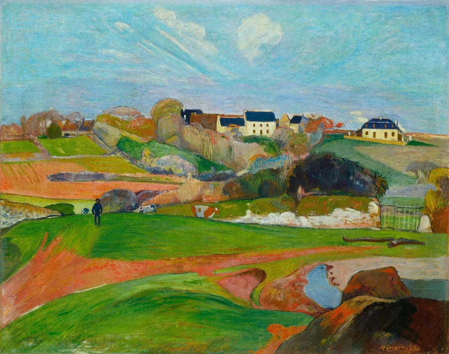 Fält vid Pouldu, eller Landskap vid Pouldu - Paul Gauguin