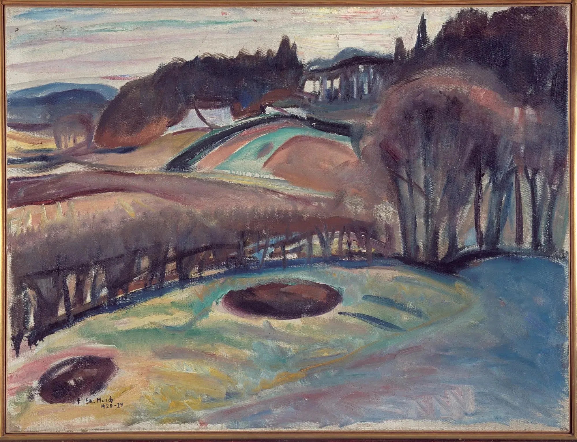Champs au printemps - Edvard Munch image 1 reproduction réalisée par Alpha Reproduction