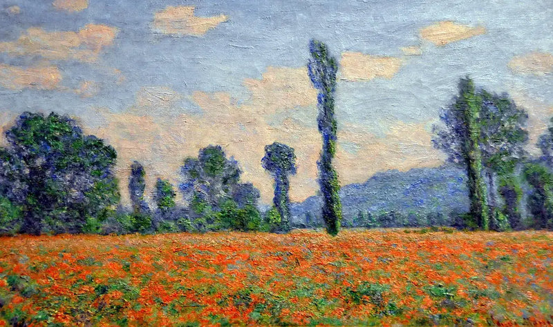 Vallmofält i Giverny - Claude Monet