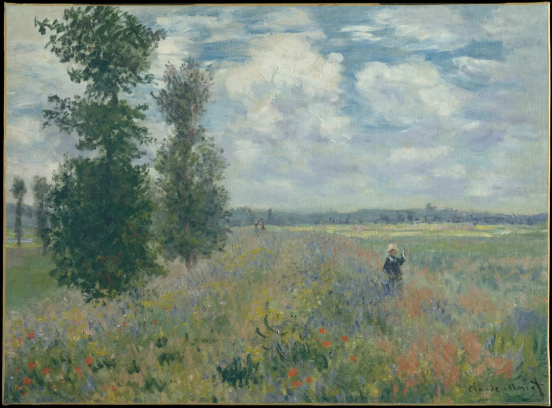 Vallmofält nära Argentieu - Claude Monet
