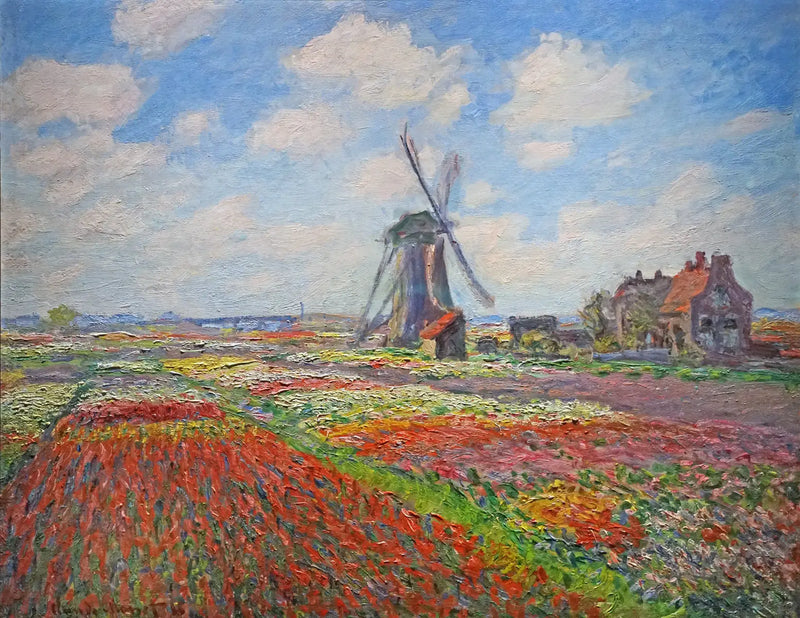 Tulpanfält i Holland - Claude Monet