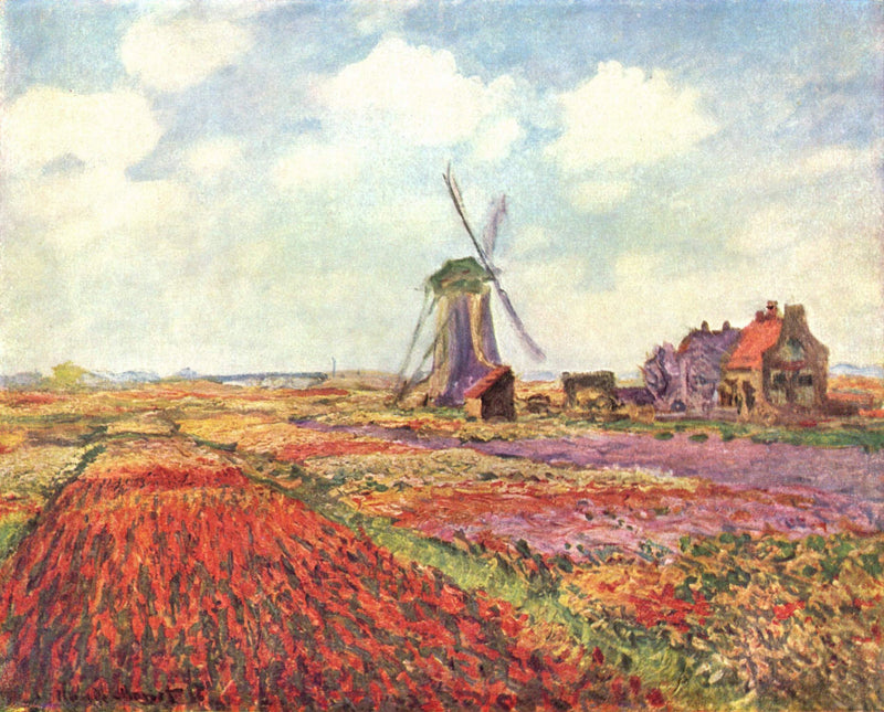 Tulpanfält i Holland W1067 - Claude Monet