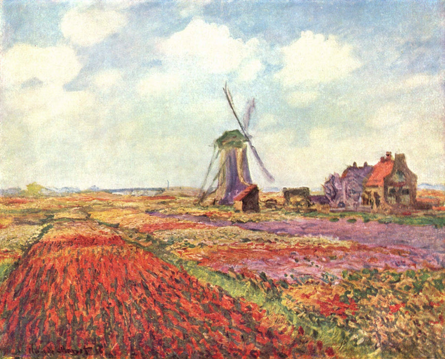 Tulpanfält i Holland W1067 - Claude Monet