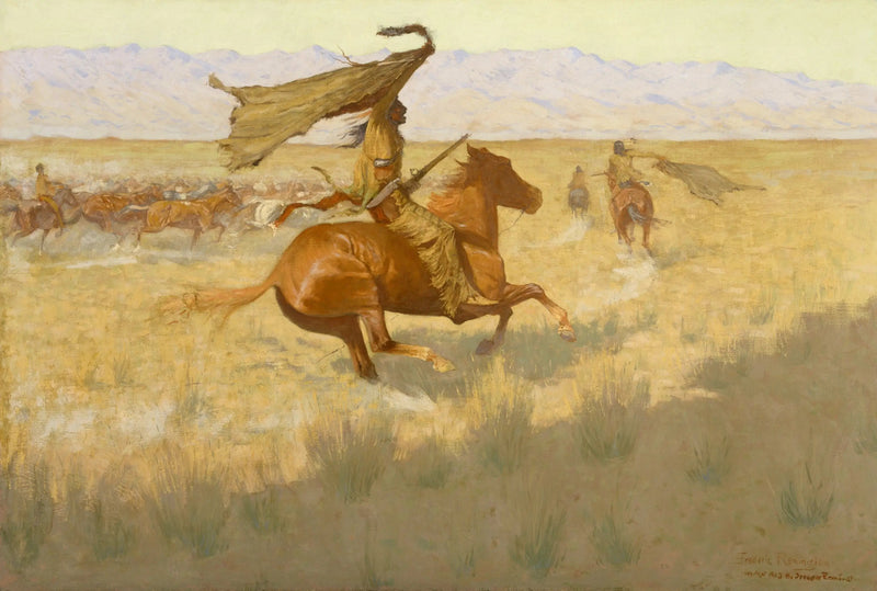 Ägarbyte (La Bousculade; Voleurs de chevaux) - Frederic Remington