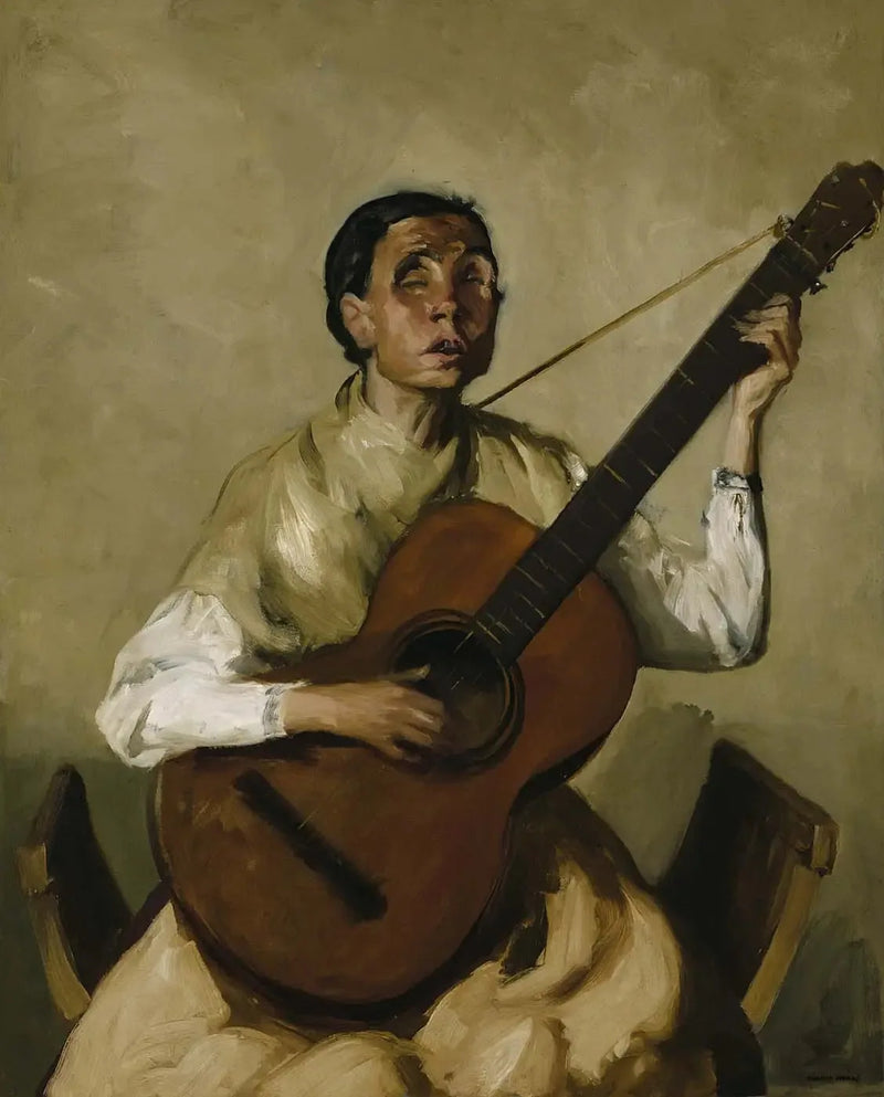 Spansk blind sångare - Robert Henri