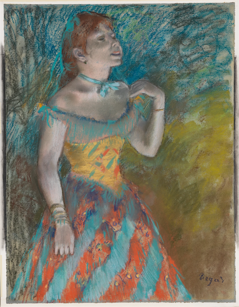 Sångaren i grönt - Edgar Degas