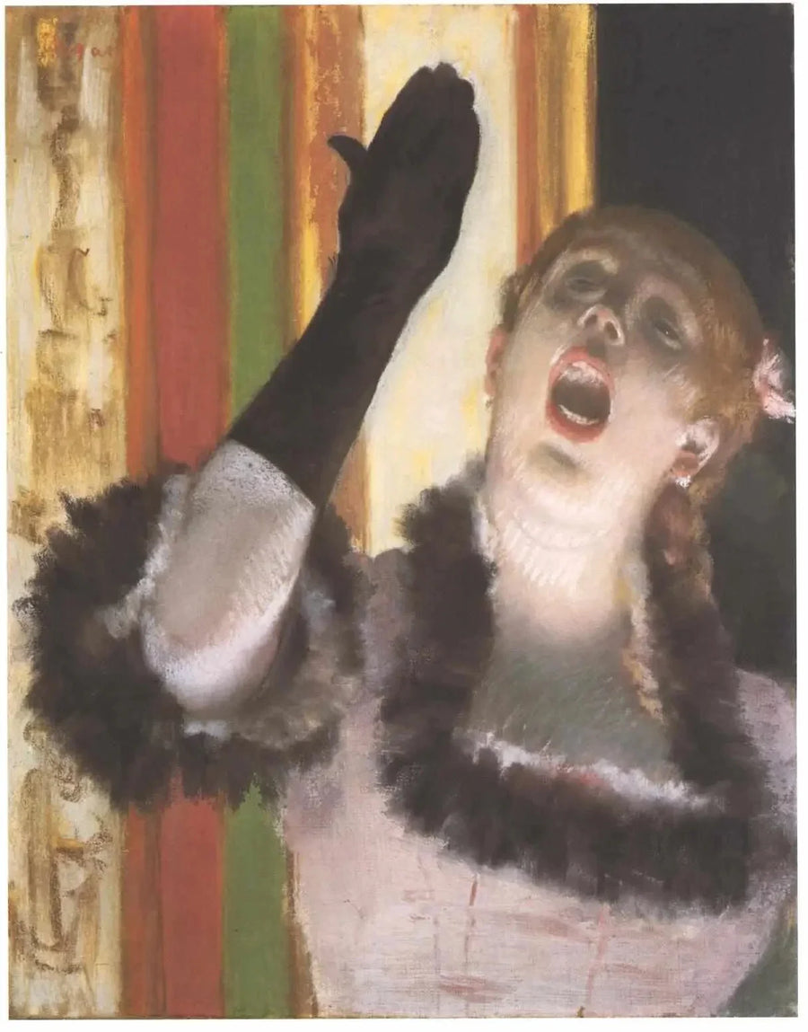 Kafé Sångerska - Edgar Degas