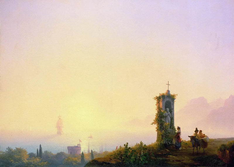 Kapell vid havskanten - Ivan Aivazovskij