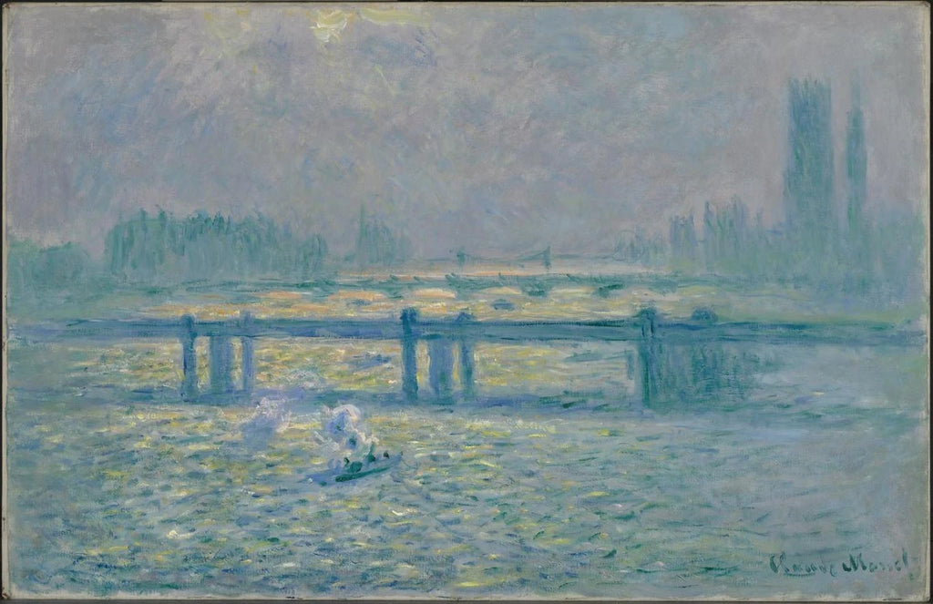 Charing Cross Bridge, Reflections on the Thames de Claude Monet, 1899–1904 – Baltimore Museum 1945.94, W1532