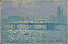 Charing Cross Bridge, reflektioner över Themsen - Claude Monet
