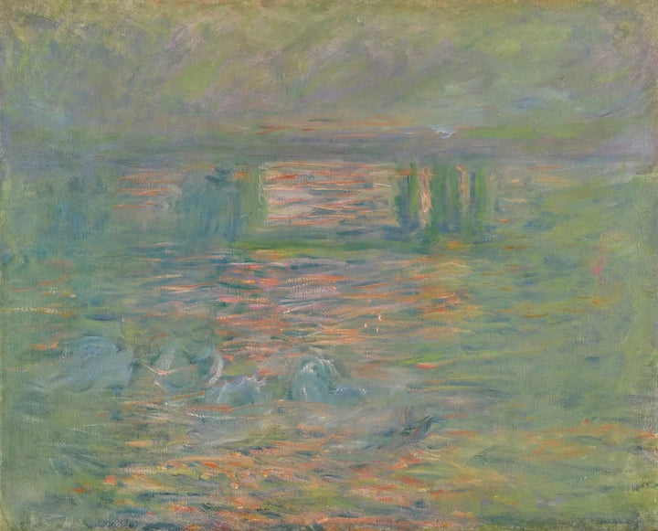 Charing Cross Bridge, rosa reflektioner - Claude Monet