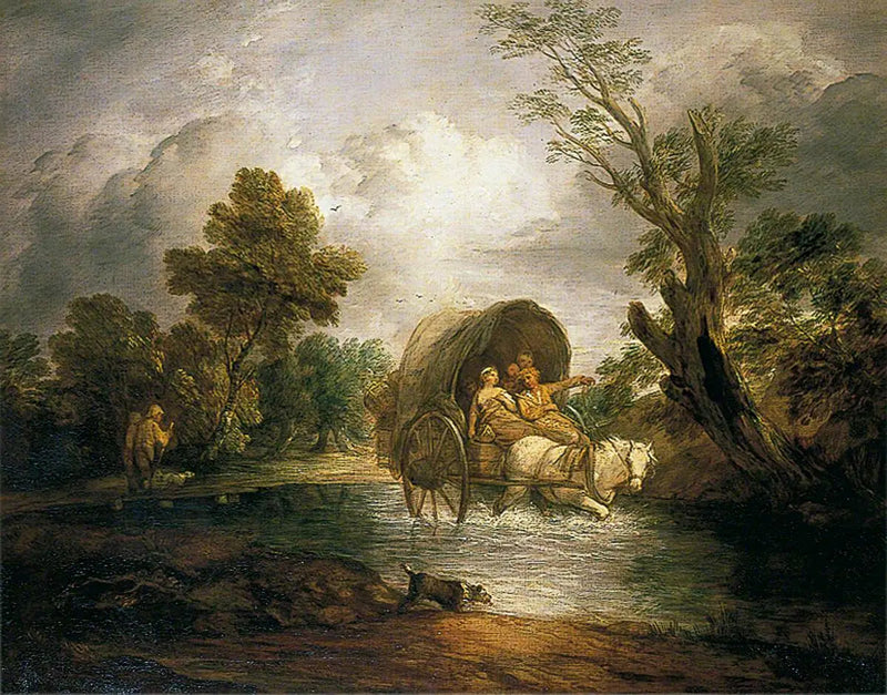 Fältvagn som korsar en bäck - Thomas Gainsborough