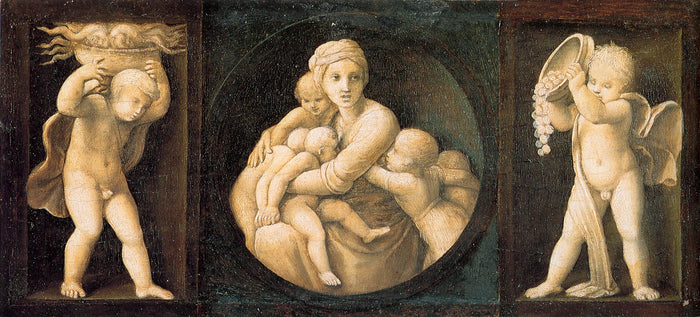 La Charité, 1507 – Raphaël, prédelle Baglioni