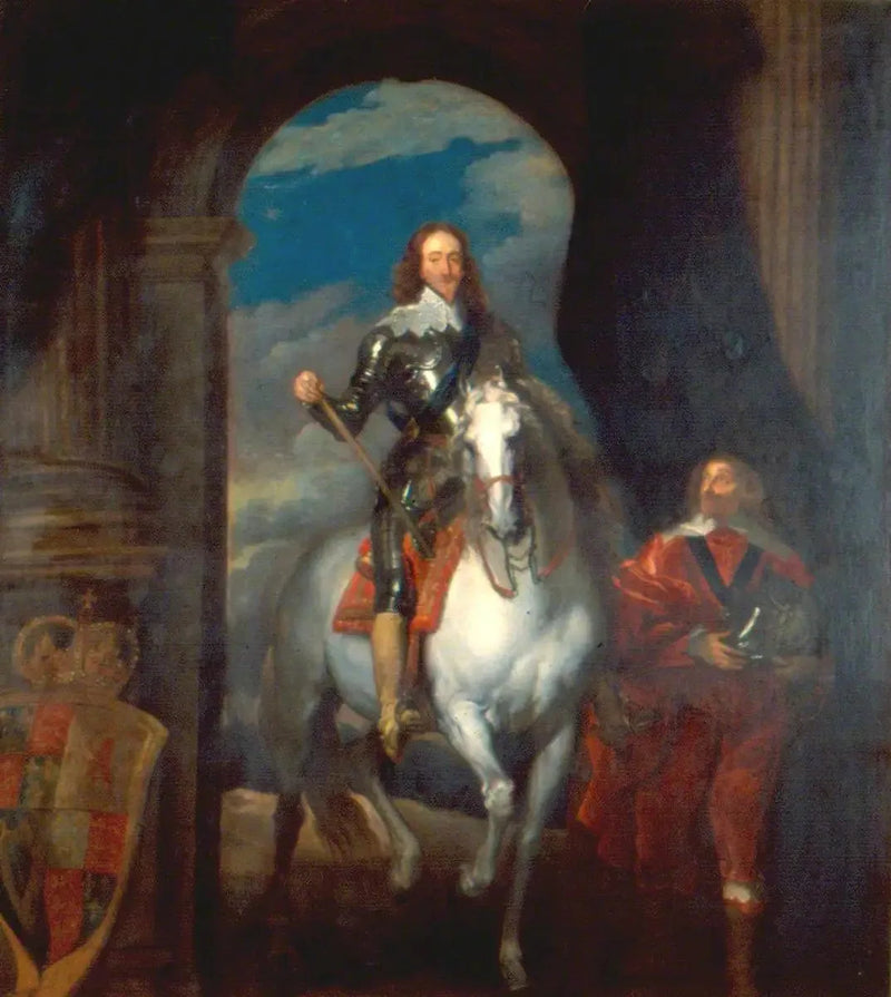Karl I (1600-1649), till häst - Antoine van Dyck